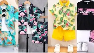 🏖 Cute hawaian clothes for Kids 🌊 baby boy summer set, beach vacation essentials. Ropa hawaiana ni&ntilde;o