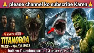 Part - 1,2,3 ।&zwnj; Hulk vs Titanoboa । Shark Vs ship । Sher Aur Siyar । Hulk ।