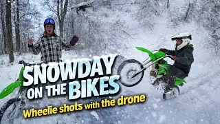 SMALL BIKES IN THE SNOW⁉️⁉️