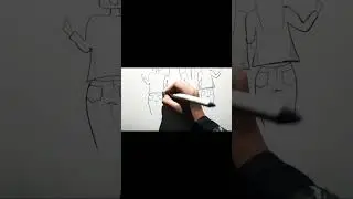 Four friends hugging each other pencil sketch Best friend drawing #shortsvideo #shots #short