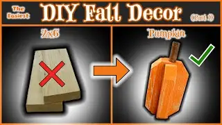 DIY Rustic Wood Pumpkin | Easy Fall Decor from Scrap Wood! (Part 1)