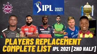 Players replacement list for VIVO IPL 2021 2nd half