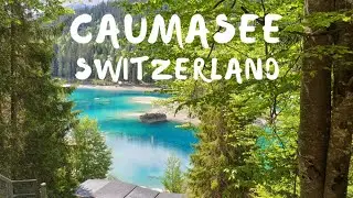 Lake Cauma/Caumasee, Switzerland | 4K, Walking tour of a Magical Alpine Lake | Indian couple Vlog !!