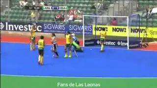 Gol Silvina D'Elia vs Sud&aacute;frica / World League