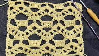 🤍 Punto a crochet con un calado Precioso paso a paso