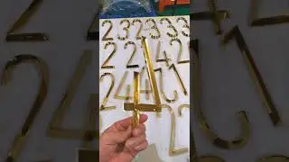 🌟 New Lettering Highlight! 🌟Beveled Metal Letters + Gold Mirror Finish = Luxury Redefined 💯