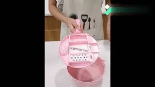 12in1 Multi-function Easy Food Chopper Vegetable Spiralizer Cutter Kitchen Dicer 3 Colors