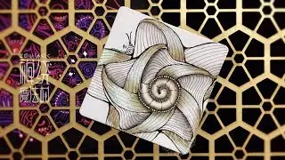 Zentangle 禪繞畫 禅绕画 頭腦瑜伽 #1139 How to draw by Eva 放松、舒壓、靜心、專注、療愈，讓天賦自由