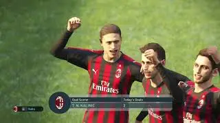 PRO EVOLUTION SOCCER 2019 ( EXHIBITION MATCH )AC MILAN VS ARSENAL