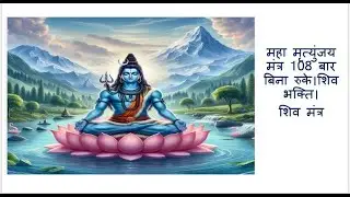 Maha mrityunjay mantra.महा मृत्युंजय मंत्र 108 बार बिना रुके।शिव भक्ति।शिव मंत्र.Shiv Mantra.Mahadev