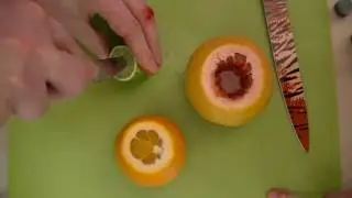 How to make a volcano using fruit