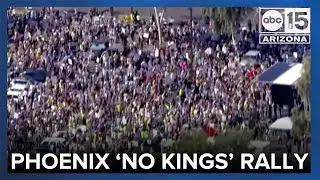 'No Kings' rally at Phoenix capitol protesting Trump administration policies