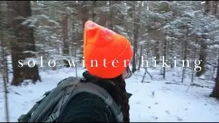 SOLO FEMALE HIKING TIPS | Snowy Winter Hike in Northern Michigan