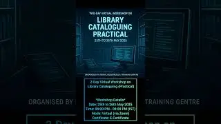 Library Cataloging Practical | 25 to 26 May 2025 | Join Now #librarian #librarianskilltest #library