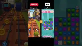 Subway surfers vs candy Crush #subwaysurfers #candycrushfriendssaga #shorts