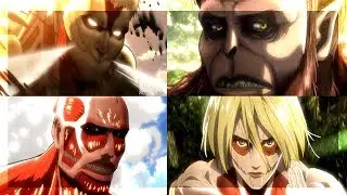UMIEJĘTNOŚCI TYTANÓW (Colossal titan, Armored titan, Female titan, Beast titan, Attack titan) - SNK