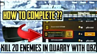 Kill 20 Enemy in Quarry With QBZ , BGMI