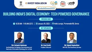 #IndiaAtDavos2023: Building India's digital economy: tech powered governance