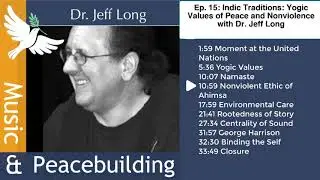 Ep. 15: Indic Traditions: Yogic Values of Peace and Nonviolence with Dr. Jeff Long