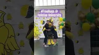 Mascot dishing out #FreeHugs #Speaker #LeaderTraining #TeamBuilding