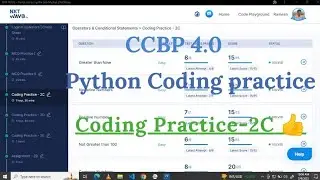 Python coding Practice - 2C |  NXT Wave | #nxtwave #ccbpacademy #coding #ccbpintensive #python #ccbp