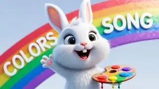 Colors Song for Kids 🌈 | Learn Rainbow Colors with Bunny | Nursery Rhymes | Kids Educational Song 🎨