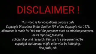 Disclaimer Intro (2020)