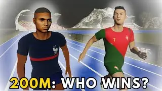 Mbappe vs Cristiano Ronaldo 200M [3D Speed Comparison]