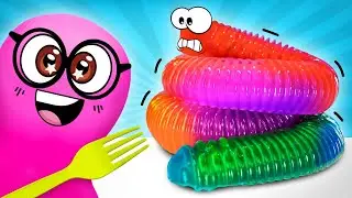 Il Verme Gommoso Pi&ugrave; Grande del Mondo VS Sam Lo Slime! Creazioni DIVERTENTI