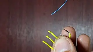 Easy fishing tips, tying 3 hooks in a row for bottom fishing #fishingknot #fishinghook #fishinghack