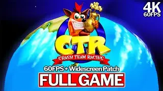 CRASH TEAM RACING Full Game Walkthrough [4K 60FPS PS1] - 60 FPS + Widescreen Patch - No Commentary