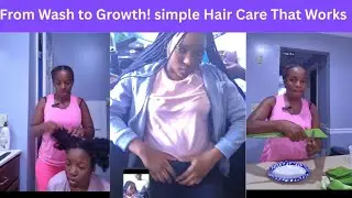 **Simple Hair Growth Routine for My Daughter 👧🏽 | #POVme**