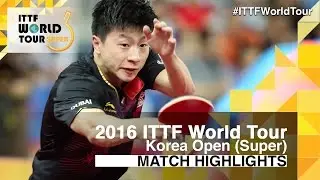 2016 Korea Open Highlights: Ma Long vs Jang Woojin (R32)