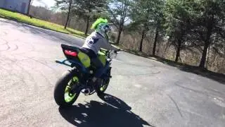 Gage Sutton 12 years old rides a F4i