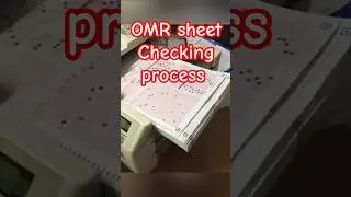 OMR sheet checking process #omr_sheet #boardexam