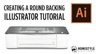 Illustrator Tutorial - Creating a Round Backing SVG