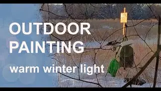 Plein Air Painting - Warm Winter Light Demonstration