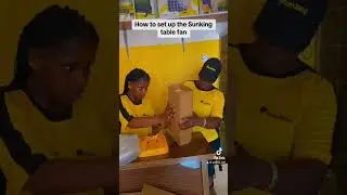 HOW TO INSTALL THE SUNKING TABLE FAN