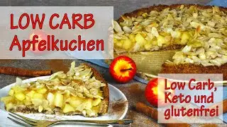 LOW CARB Apfelkuchen | soo lecker, zuckerfrei & ohne Mehl
