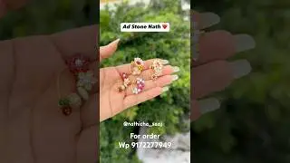 Ad stone Nath ❤️#viralshort #handmadejewellery #adstone #stone #wedding