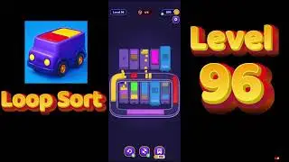 Loop Sort Level 96 Walkthrough 🚚🧩 | Truck Puzzle Game | Solutionguruji