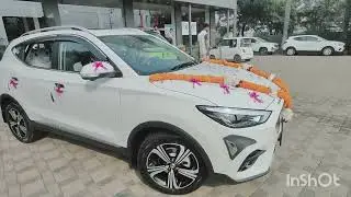 My first Car delivery:- MG Astor 2024 sharp Pro MT Candy White