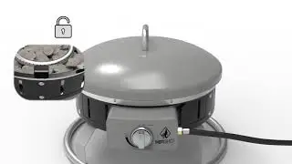 14497 Bond Platinum Portable Gas Fire Pit Assembly