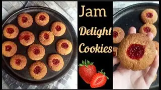Bakery Style Jam Filled Biscuits | Perfect Vanilla Jam Cookies | Jam Cookies Recipe |