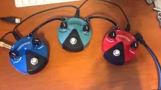 Dunlop Fuzz Face Mini Germanium vs Hendrix vs Silicon Comparison - Strat