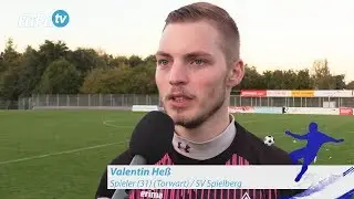 Valentin He&szlig; - SV Spielberg - zum Spiel vs. FC N&ouml;ttingen, im FuPa.tv-Interview am 29.9.2018