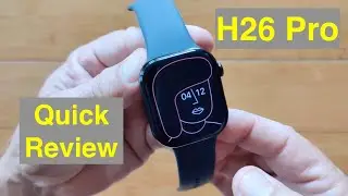 Умные часы VWAR Hello Plum H26 Pro в форме Apple Watch с 2,06-дюймовым AMOLED-дисплеем AOD и памя...