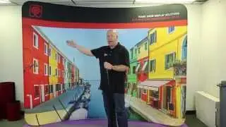 Wave Tube Tension Fabric Trade Show Display