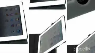 ipad 2 leather case stand with 360 Degree Rotating and sleep mode Black color GTcase