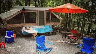 1990 Jayco 806 deluxe renovation and development of our private campground: Full feature